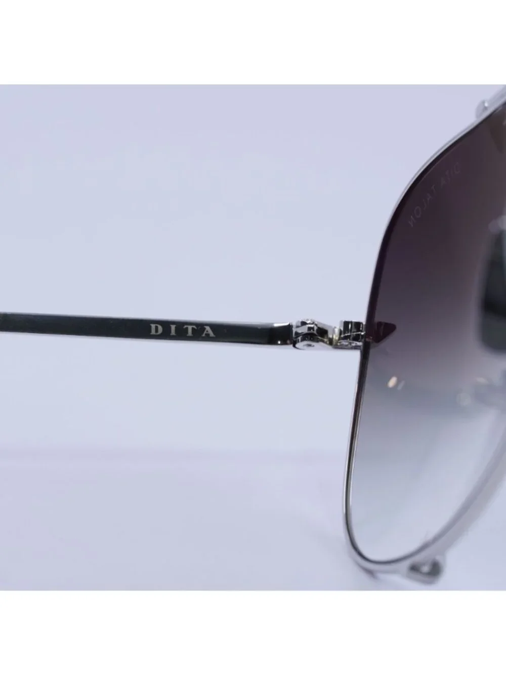 Dita TALON-23007-I-62 Sunglasses Silver Aviator Frame, Grey Lenses